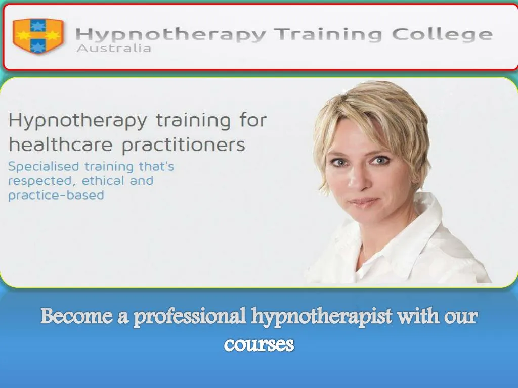 become a professional hypnotherapist with our courses
