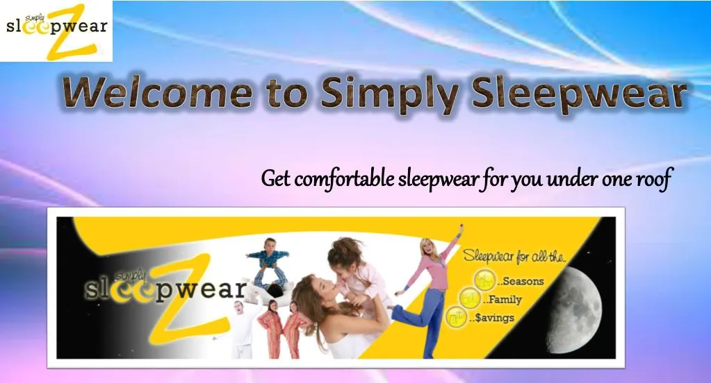 welcome to simply sleepwear