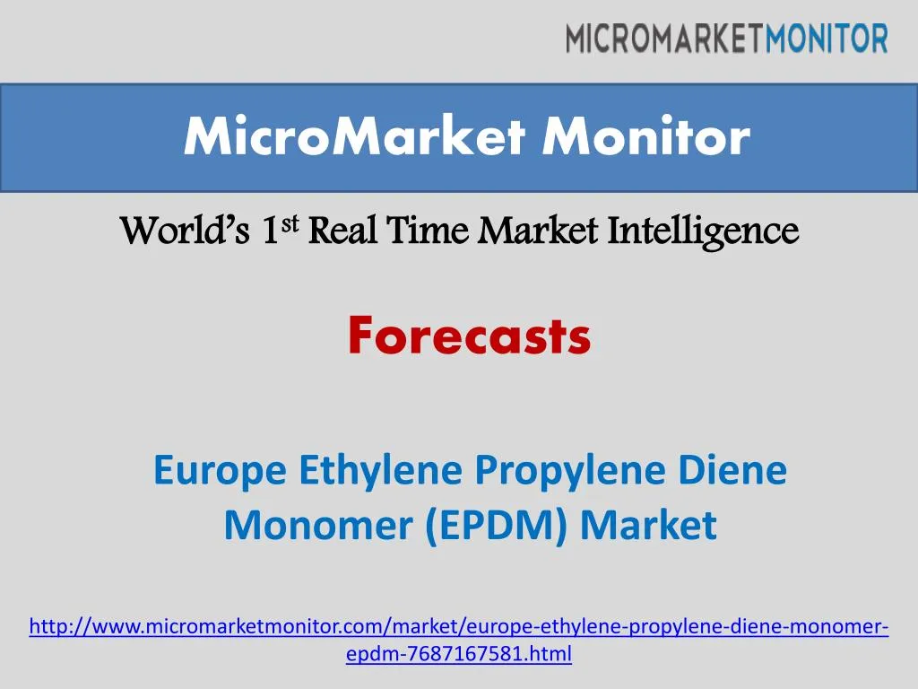 world s 1 st real time market intelligence