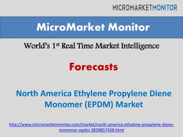 North America Ethylene Propylene Diene Monomer (EPDM) Market