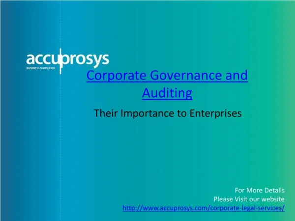 Corporate legal Services - Accuprosys