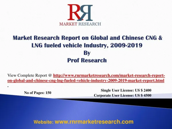 CNG & LNG fueled vehicle Market Global and China 2019