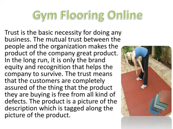 Gym Flooring Online