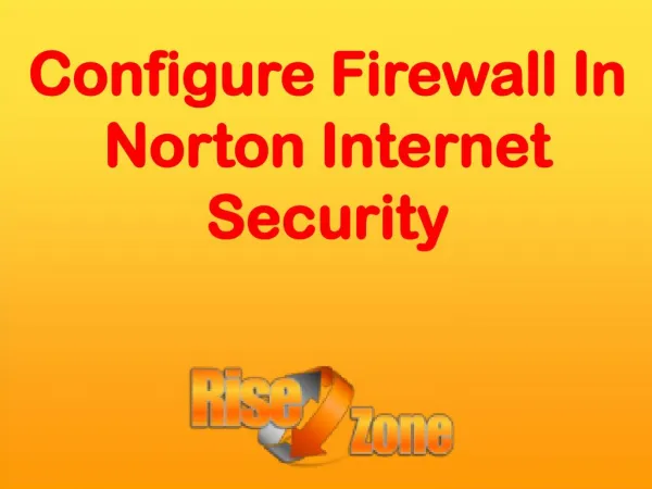 Configure Firewall in Norton Internet Security