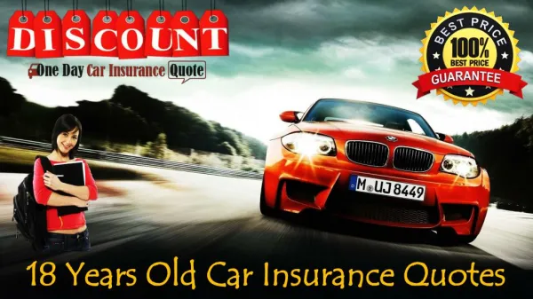 Car Insurance Deals For 18 Year Olds