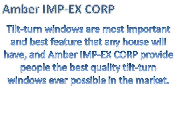Amber IMP-EX CORP
