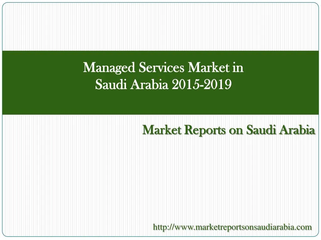 managed services market in saudi arabia 2015 2019