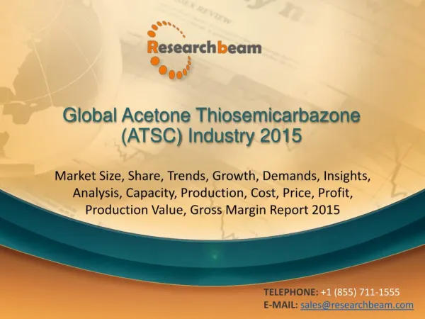 Global Acetone Thiosemicarbazone (ATSC) Industry Size, Share