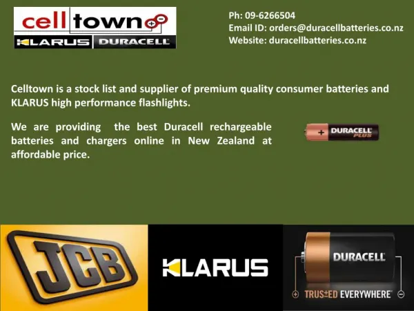 Klarus Flashlights Duracell | Rechargeable Batteries