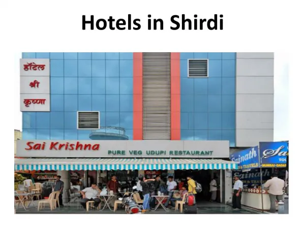 Hotels in Shirdi Near Temple