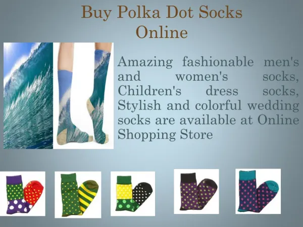 Buy Online Polka Dot Socks in Canada