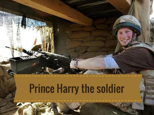 Prince Harry the soldier