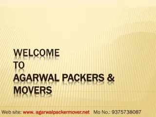 Agarwal Packers And Movers Bhuj | Bhuj Packers and Movers - slide 1