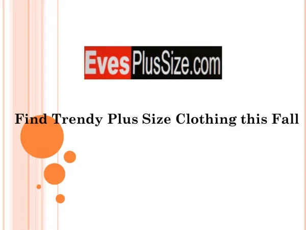 Find Trendy Plus Size Clothing this Fall