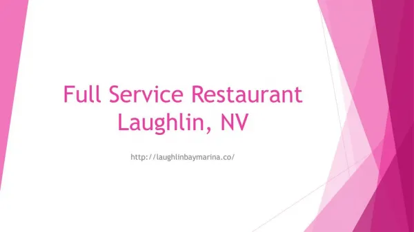Full Service Restaurant Laughlin, NV