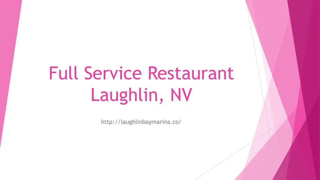 full service restaurant laughlin nv