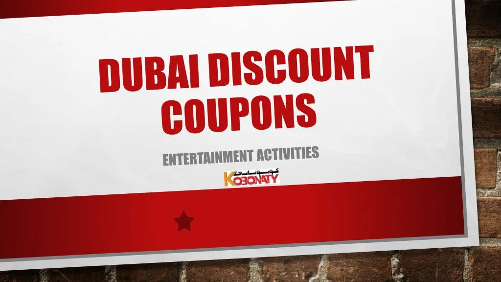 dubai discount coupons