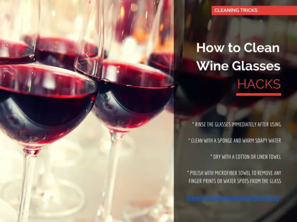 How to clean wine glasses