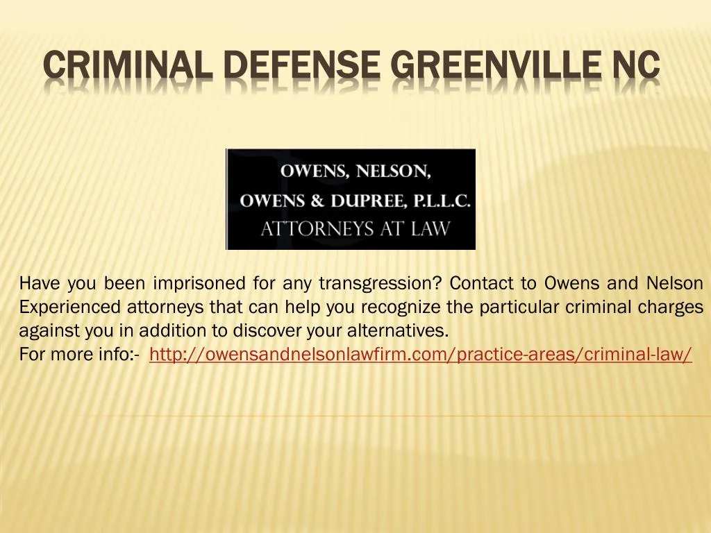 criminal defense greenville nc