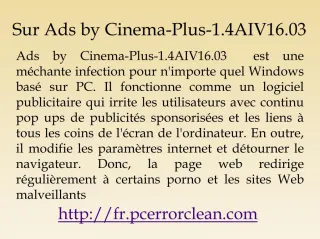 Supprimer Ads by Cinema-Plus-1.4AIV16.03 - slide 1
