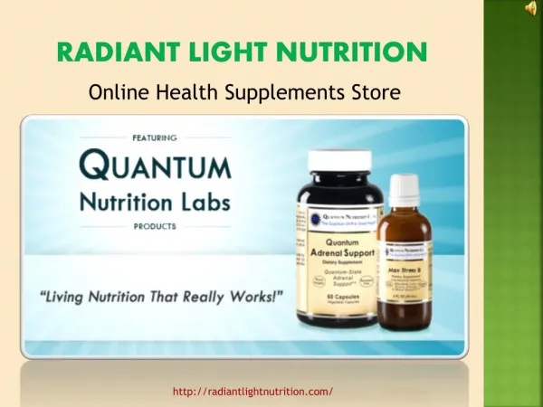 Quantum Nutrition Labs Supplement - Improve Your Health