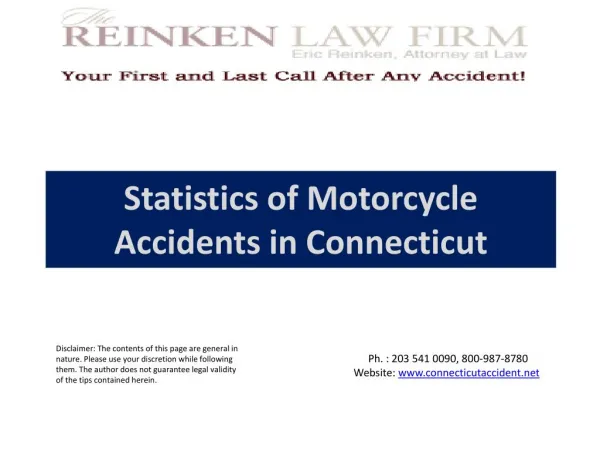 Statistics of Motorcycle Accidents in Connecticut