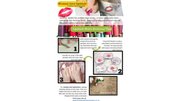 Lipstick stain removal - Tips and Tricks