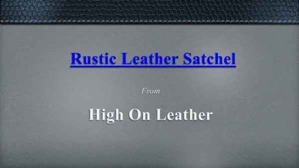 Vintage Leather Briefcase - High On Leather