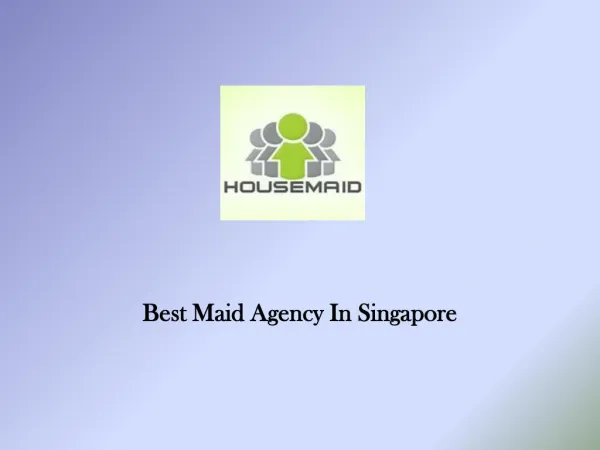 Maid Singapore