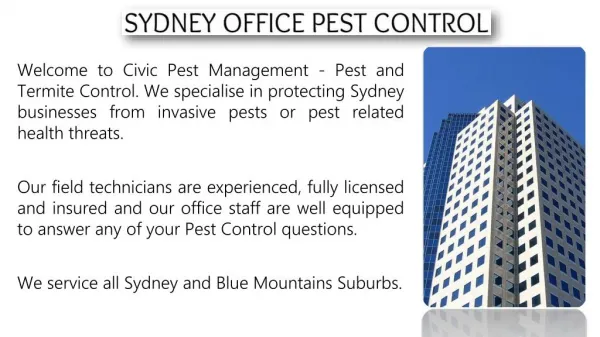 Office Pest Control