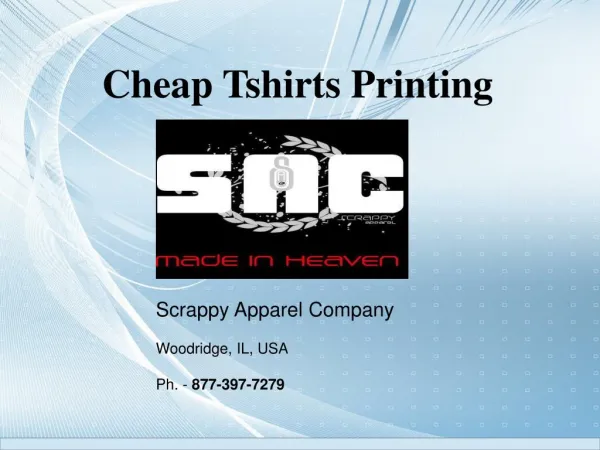 Top Quality Prints With Cheap Tshirts Printing