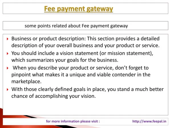 An Introduction about the fee payment gateway