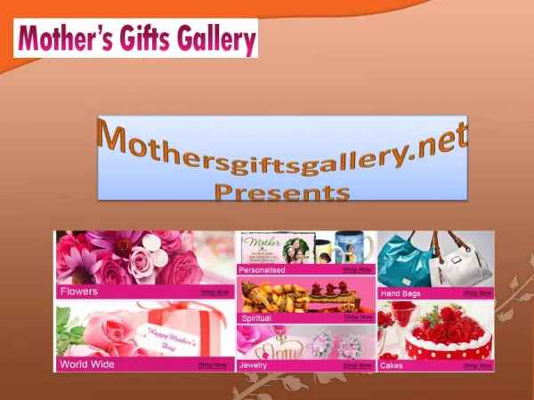 Mothers Day Gifts Online