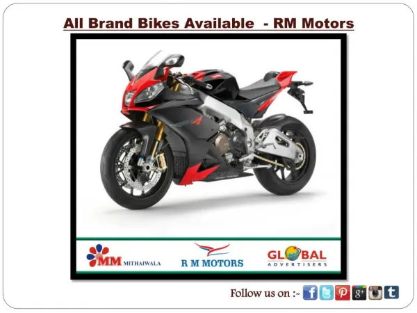 All Brand Bikes Available - RM Motors