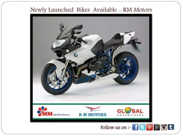 Newly Launched Bikes Available - RM Motors