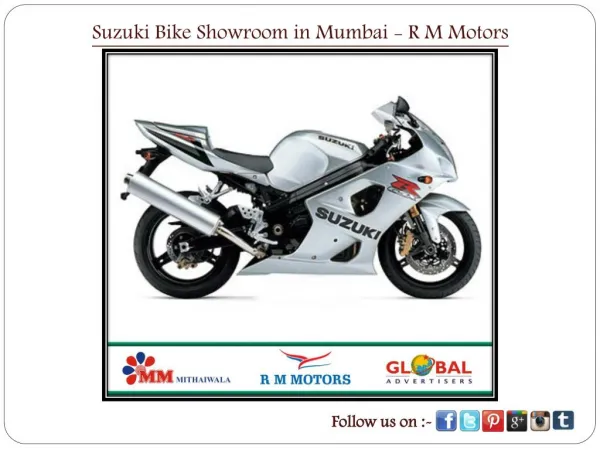 Suzuki Bike Showroom in Mumbai - R M Motors