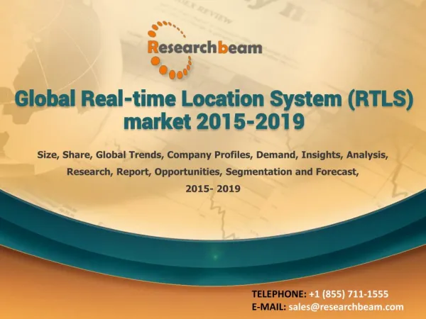 Global Real-time Location System (RTLS) market 2015-2019