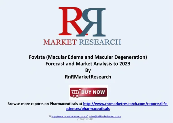 Fovista Macular Edema Market Analysis to 2023