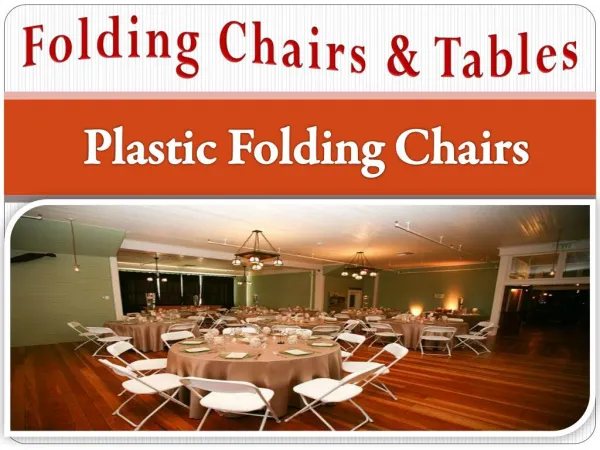 Plastic Folding Chairs