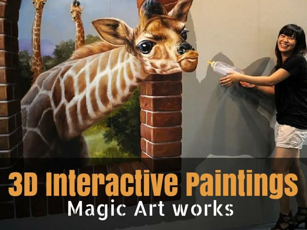 3d interactive paintings magic art works
