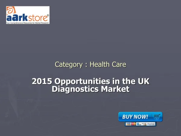 2015 Opportunities in the UK Diagnostics Market
