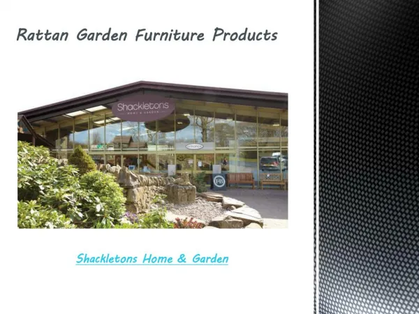 Rattan Garden Furniture Products