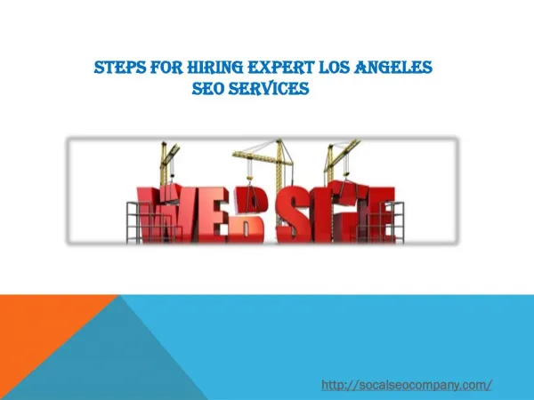Steps for Hiring Expert Los Angeles SEO Services
