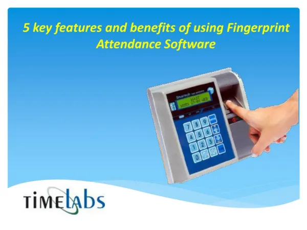 Fingerprint Attendance Software System
