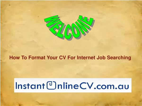 How To Format Your CV For Internet Job Searching