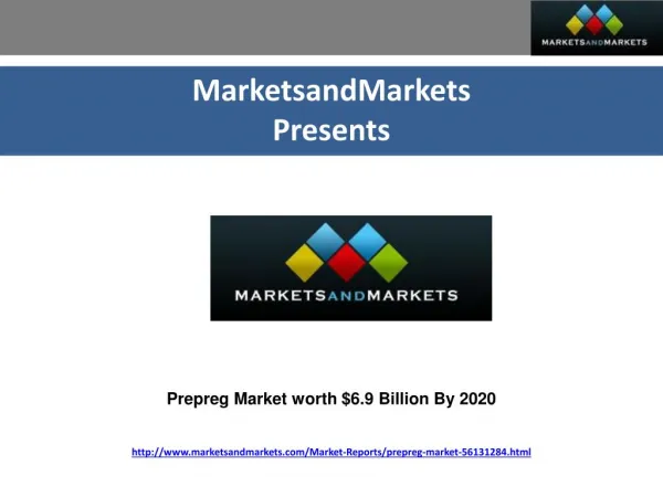 Prepreg Market worth $6.9 Billion By 2020