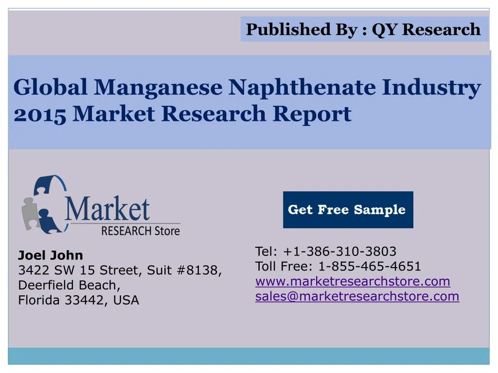 global manganese naphthenate industry 2015 market research report