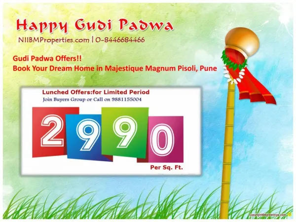 Gudi Padwa Offers! Book 1/1.5/2 BHK Flats in Majestique Magn