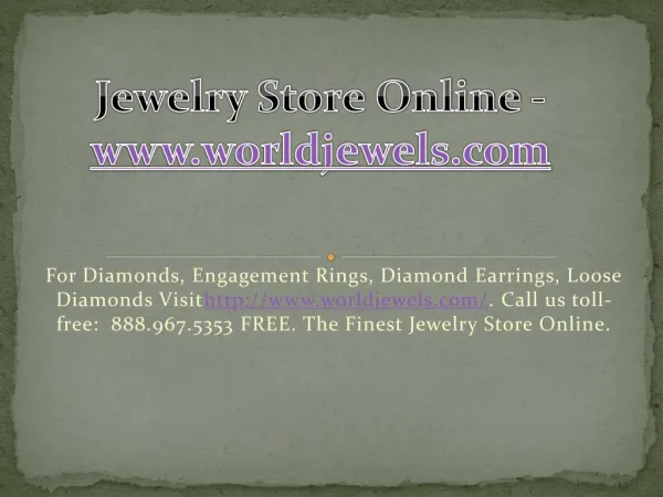 Jewelry Store Online