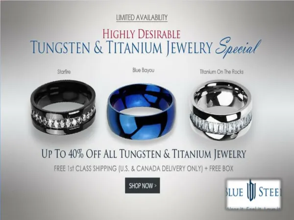 Stainless Steel Jewelry - Buy Blue Steel